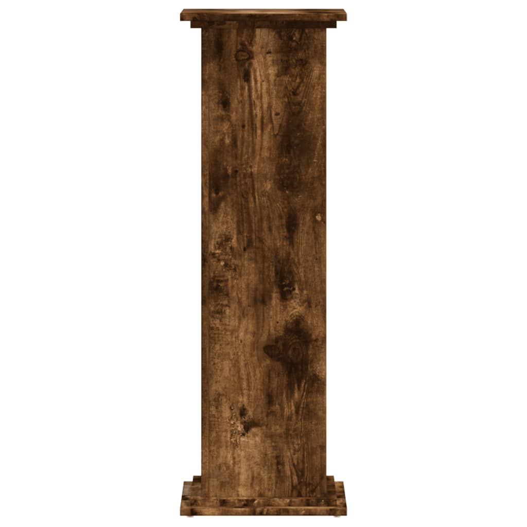 vidaXL Suport de plante, stejar fumuriu, 33x33x100 cm, lemn prelucrat vidaXL Suport de plante, stejar fumuriu, 33x33x100 cm, lemn prelucrat