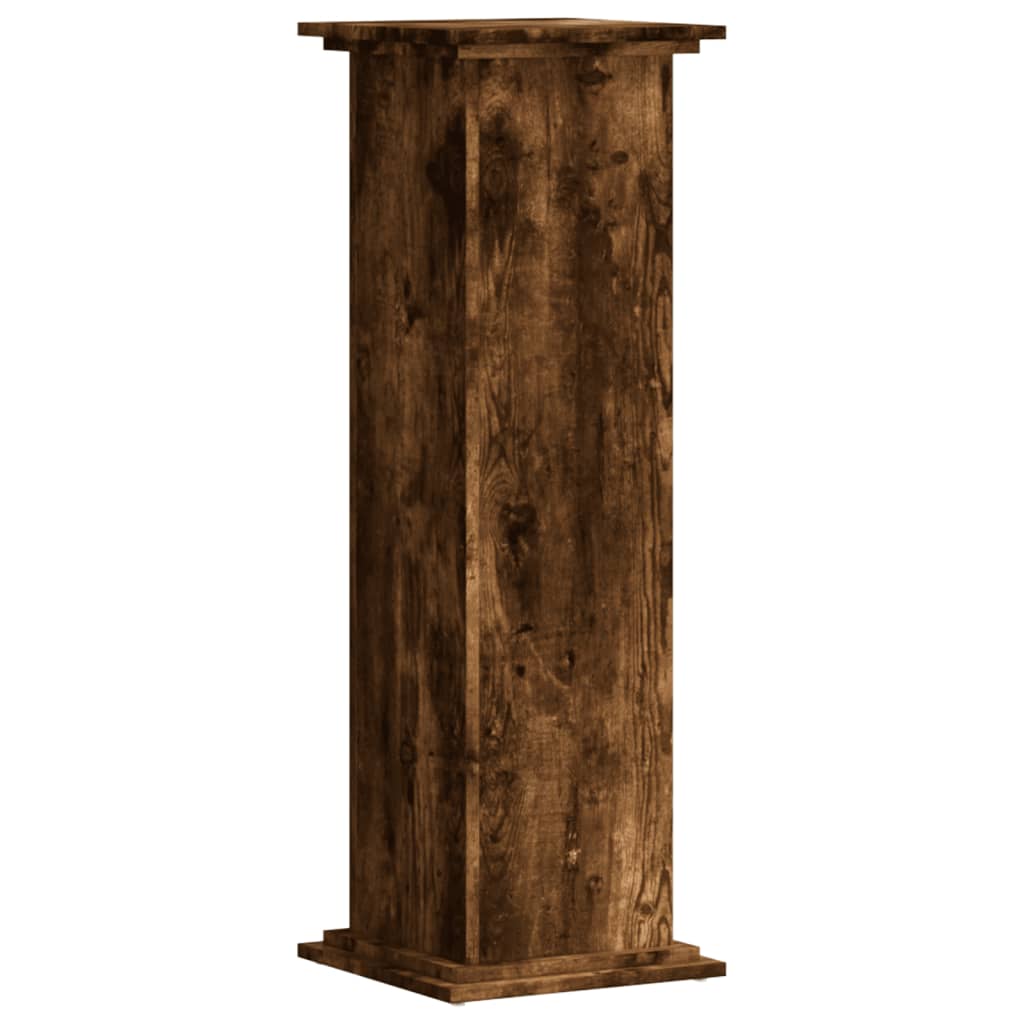 vidaXL Suport de plante, stejar fumuriu, 33x33x100 cm, lemn prelucrat vidaXL Suport de plante, stejar fumuriu, 33x33x100 cm, lemn prelucrat