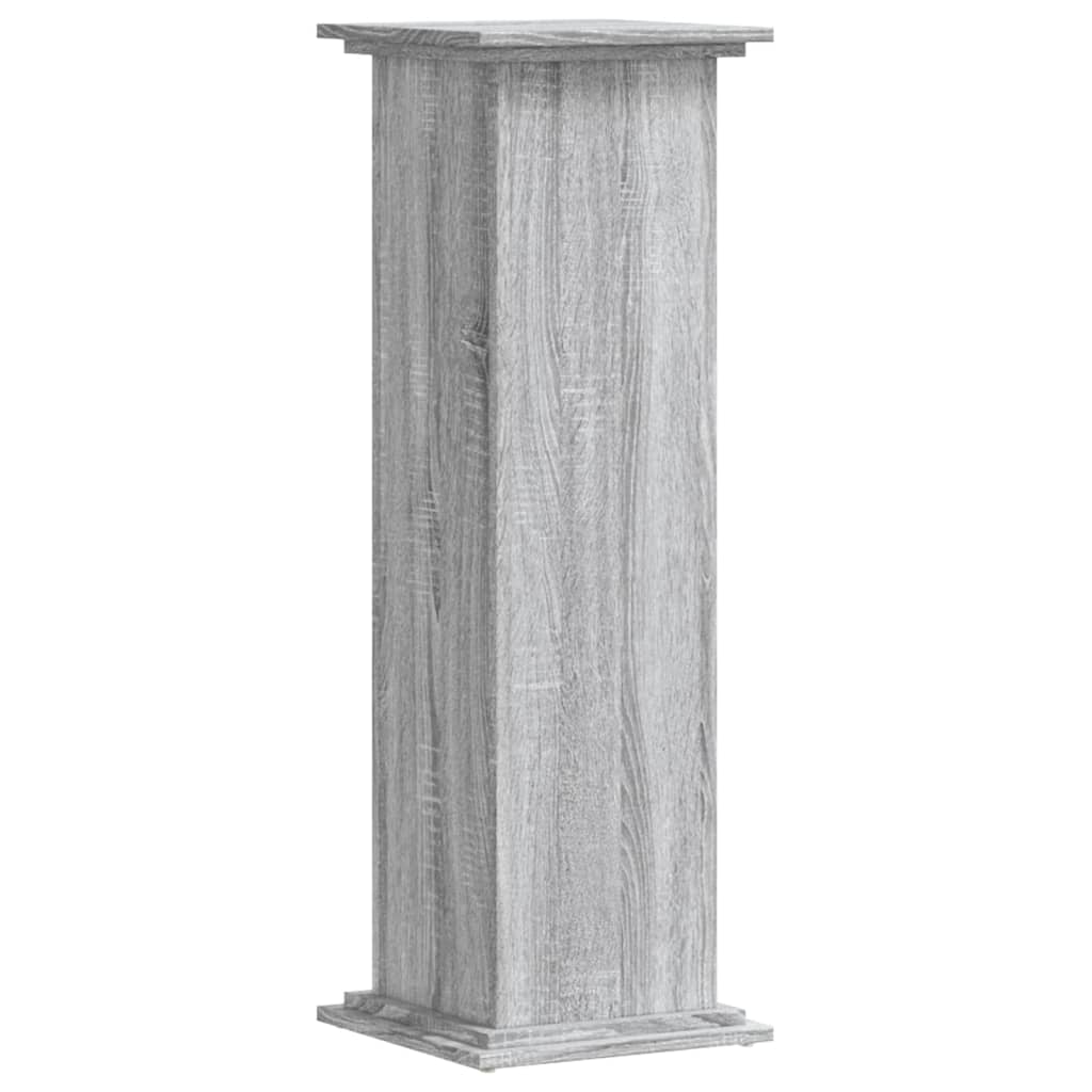 vidaXL Suport de plante, sonoma gri, 33x33x100 cm, lemn prelucrat vidaXL Suport de plante, sonoma gri, 33x33x100 cm, lemn prelucrat