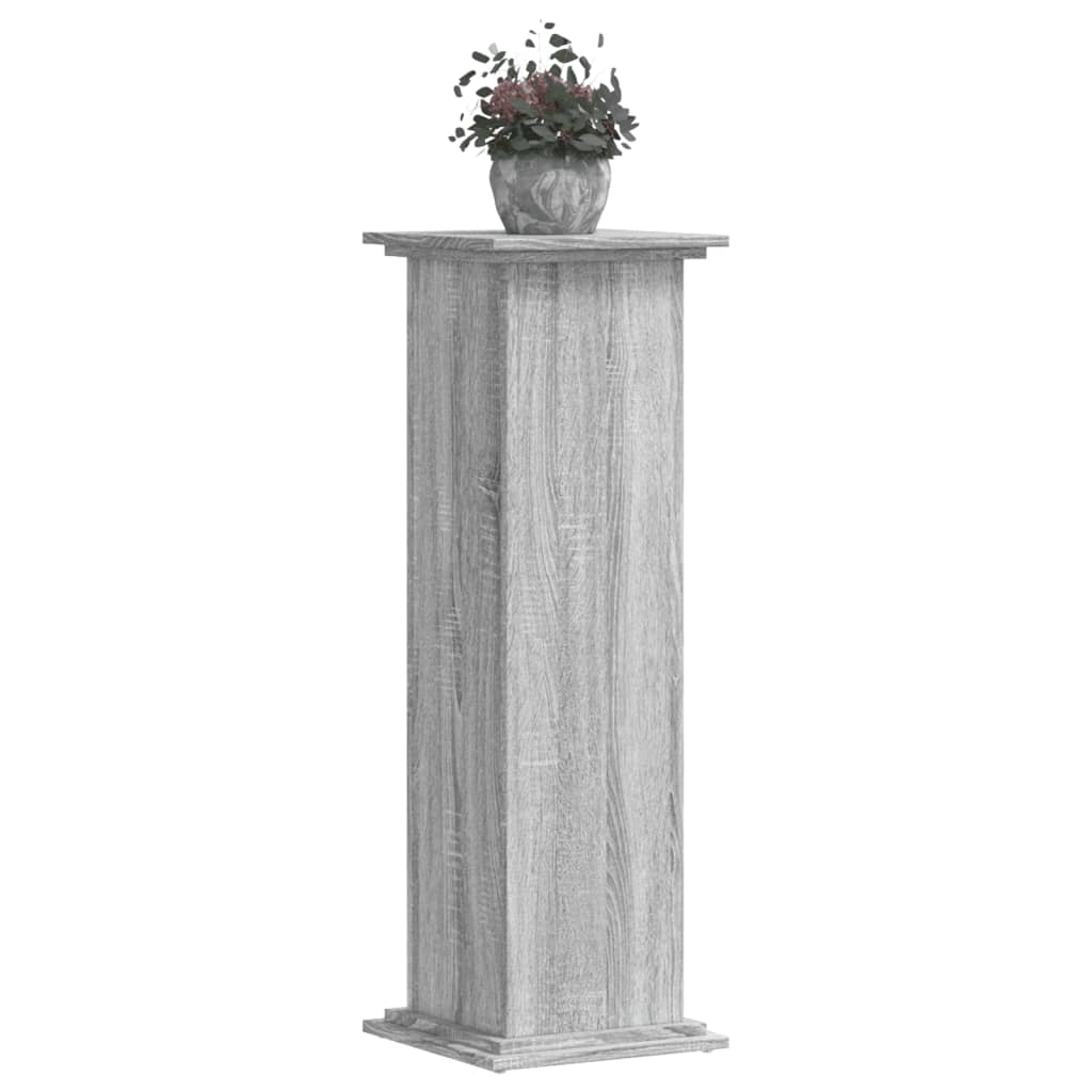 vidaXL Suport de plante, sonoma gri, 33x33x100 cm, lemn prelucrat vidaXL Suport de plante, sonoma gri, 33x33x100 cm, lemn prelucrat