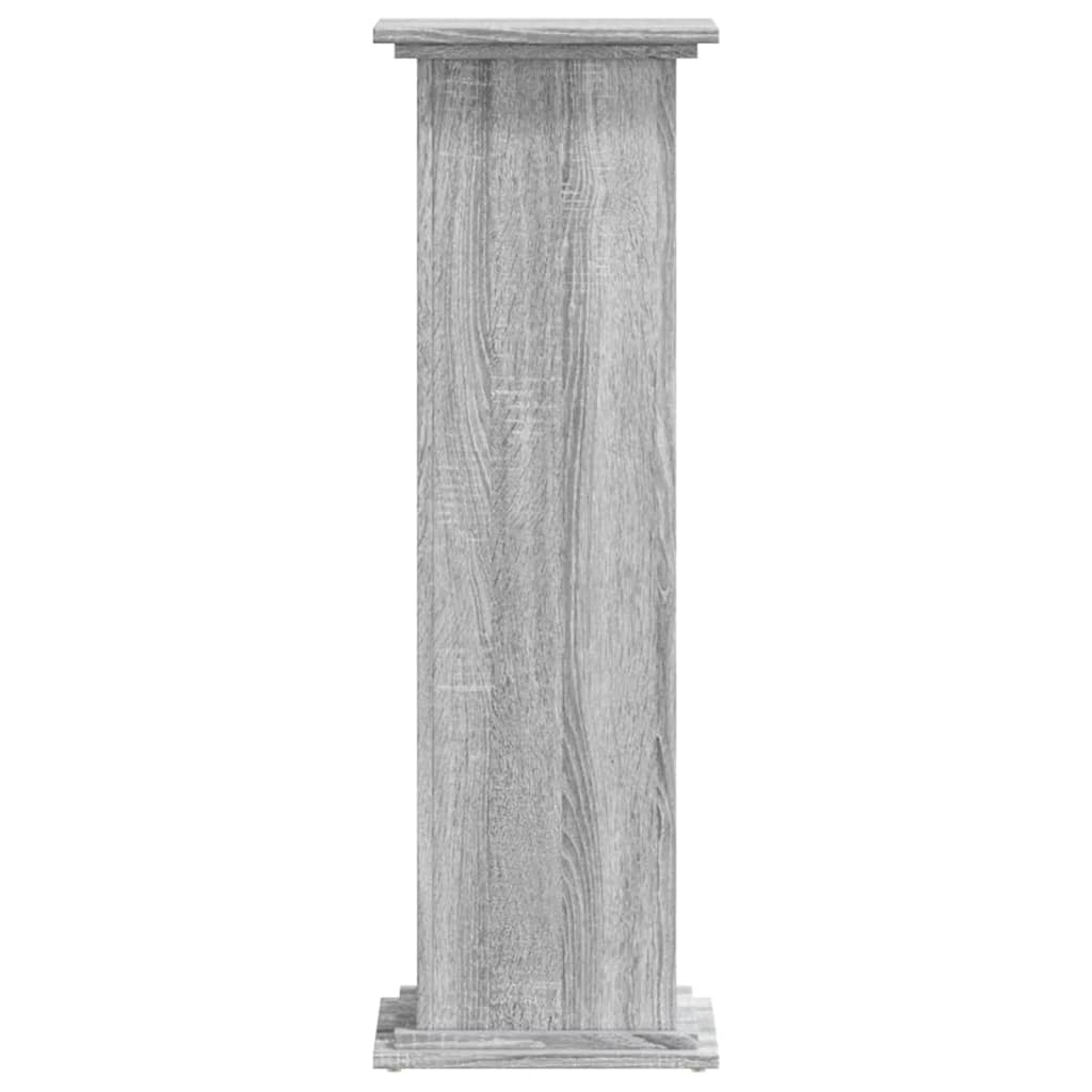 vidaXL Suport de plante, sonoma gri, 33x33x100 cm, lemn prelucrat vidaXL Suport de plante, sonoma gri, 33x33x100 cm, lemn prelucrat