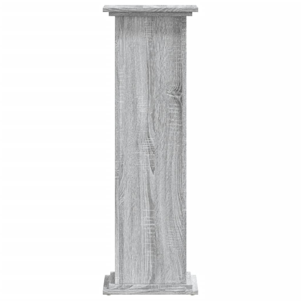vidaXL Suport de plante, sonoma gri, 33x33x100 cm, lemn prelucrat vidaXL Suport de plante, sonoma gri, 33x33x100 cm, lemn prelucrat