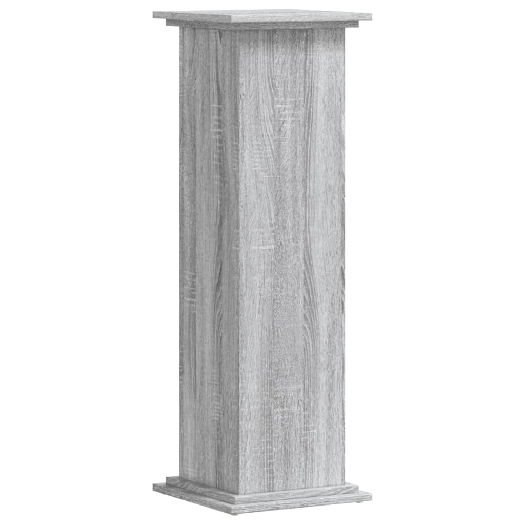 vidaXL Suport de plante, sonoma gri, 33x33x100 cm, lemn prelucrat vidaXL Suport de plante, sonoma gri, 33x33x100 cm, lemn prelucrat