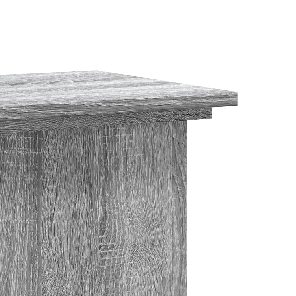 vidaXL Suport de plante, sonoma gri, 33x33x100 cm, lemn prelucrat vidaXL Suport de plante, sonoma gri, 33x33x100 cm, lemn prelucrat