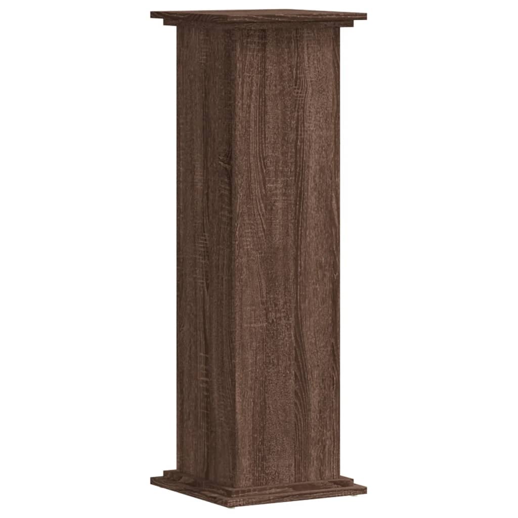 vidaXL Suport de plante, stejar maro, 33x33x100 cm, lemn prelucrat vidaXL Suport de plante, stejar maro, 33x33x100 cm, lemn prelucrat