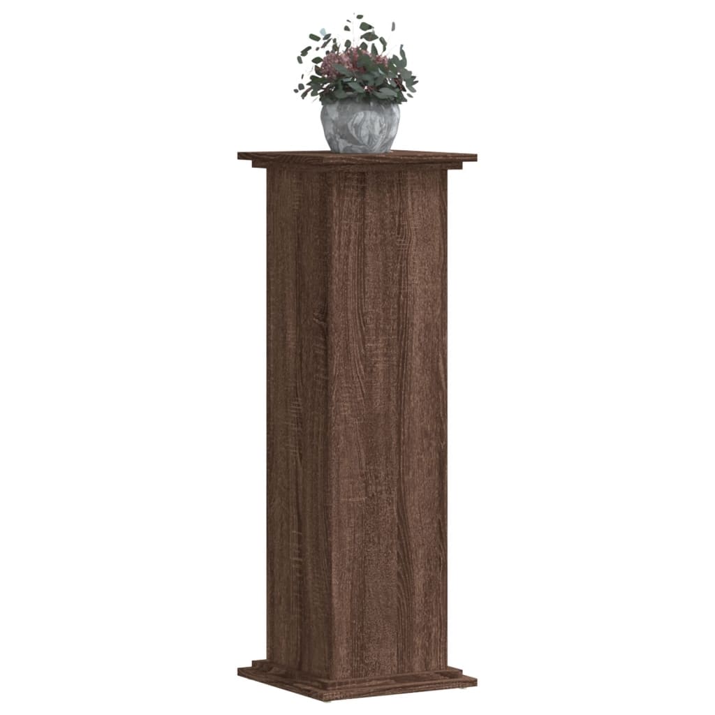 vidaXL Suport de plante, stejar maro, 33x33x100 cm, lemn prelucrat vidaXL Suport de plante, stejar maro, 33x33x100 cm, lemn prelucrat