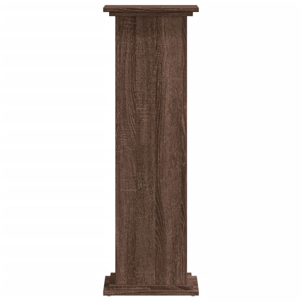 vidaXL Suport de plante, stejar maro, 33x33x100 cm, lemn prelucrat vidaXL Suport de plante, stejar maro, 33x33x100 cm, lemn prelucrat