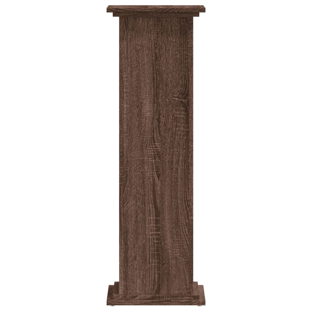 vidaXL Suport de plante, stejar maro, 33x33x100 cm, lemn prelucrat vidaXL Suport de plante, stejar maro, 33x33x100 cm, lemn prelucrat