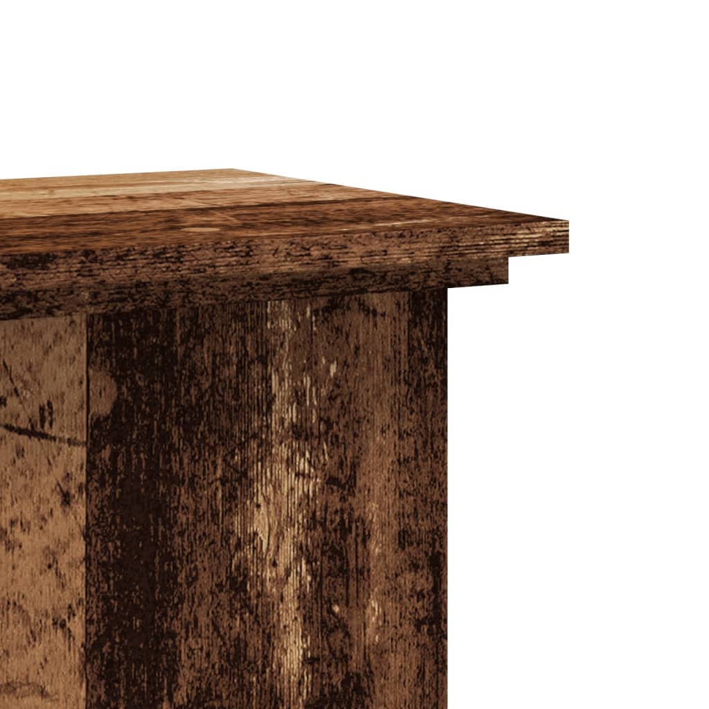 vidaXL Suport de plante, lemn vechi, 33x33x100 cm, lemn prelucrat vidaXL Suport de plante, lemn vechi, 33x33x100 cm, lemn prelucrat