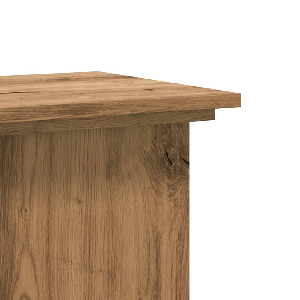 vidaXL Suport de plante stejar artizanal, 33x33x100 cm, lemn prelucrat vidaXL Suport de plante stejar artizanal, 33x33x100 cm, lemn prelucrat