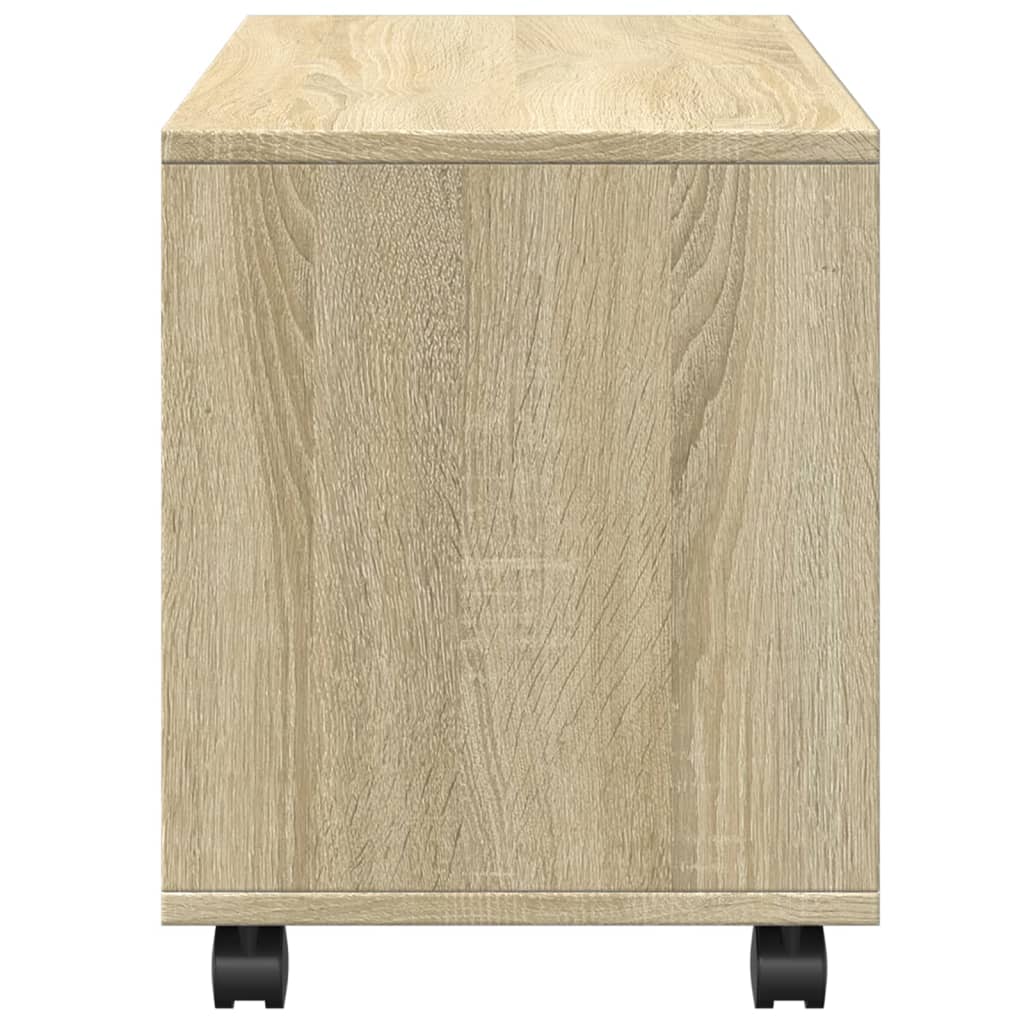 vidaXL Dulap cu roți, stejar sonoma, 72x33x42,5 cm, lemn prelucrat vidaXL Dulap cu roți, stejar sonoma, 72x33x42,5 cm, lemn prelucrat