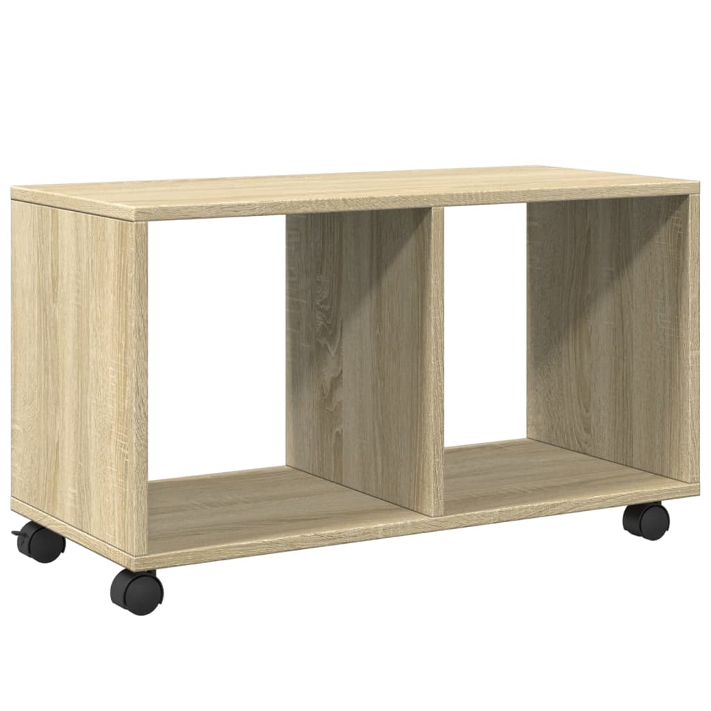 vidaXL Dulap cu roți, stejar sonoma, 72x33x42,5 cm, lemn prelucrat vidaXL Dulap cu roți, stejar sonoma, 72x33x42,5 cm, lemn prelucrat