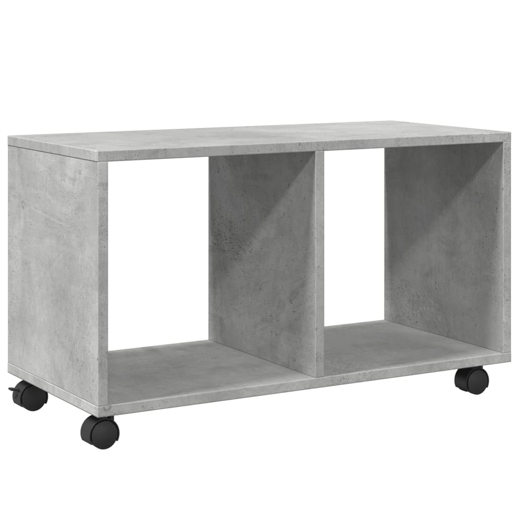 vidaXL Dulap cu roți, gri beton, 72x33x42,5 cm, lemn prelucrat vidaXL Dulap cu roți, gri beton, 72x33x42,5 cm, lemn prelucrat