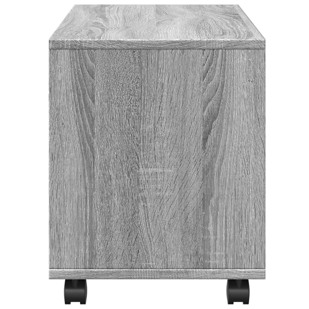 vidaXL Dulap cu roți, gri sonoma, 72x33x42,5 cm, lemn prelucrat vidaXL Dulap cu roți, gri sonoma, 72x33x42,5 cm, lemn prelucrat
