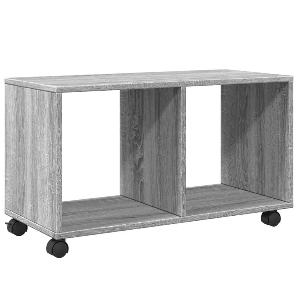 vidaXL Dulap cu roți, gri sonoma, 72x33x42,5 cm, lemn prelucrat vidaXL Dulap cu roți, gri sonoma, 72x33x42,5 cm, lemn prelucrat