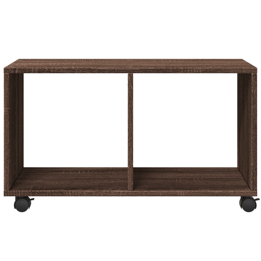 vidaXL Dulap cu roți, stejar maro, 72x33x42,5 cm, lemn prelucrat vidaXL Dulap cu roți, stejar maro, 72x33x42,5 cm, lemn prelucrat