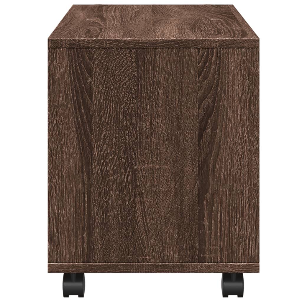 vidaXL Dulap cu roți, stejar maro, 72x33x42,5 cm, lemn prelucrat vidaXL Dulap cu roți, stejar maro, 72x33x42,5 cm, lemn prelucrat