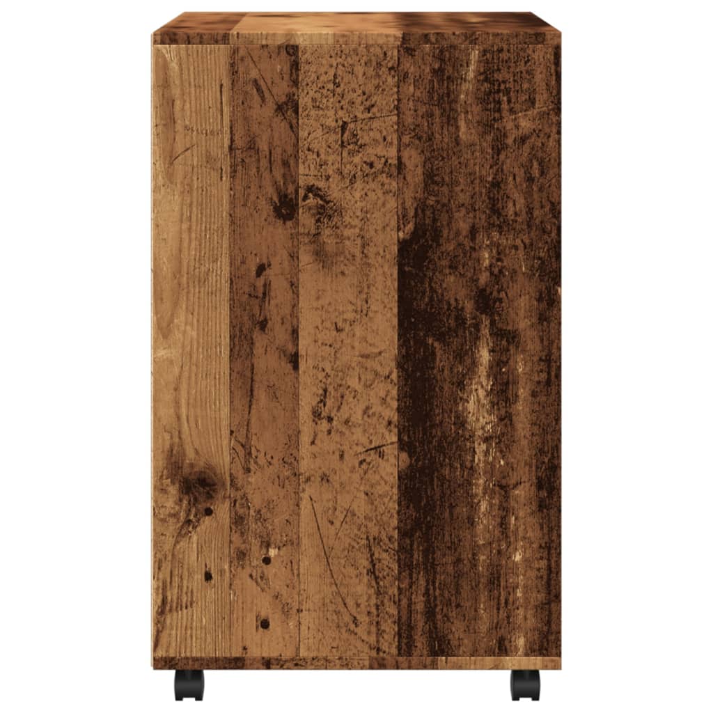 vidaXL Dulap cu roți, lemn vechi, 60x48x81 cm, lemn prelucrat vidaXL Dulap cu roți, lemn vechi, 60x48x81 cm, lemn prelucrat