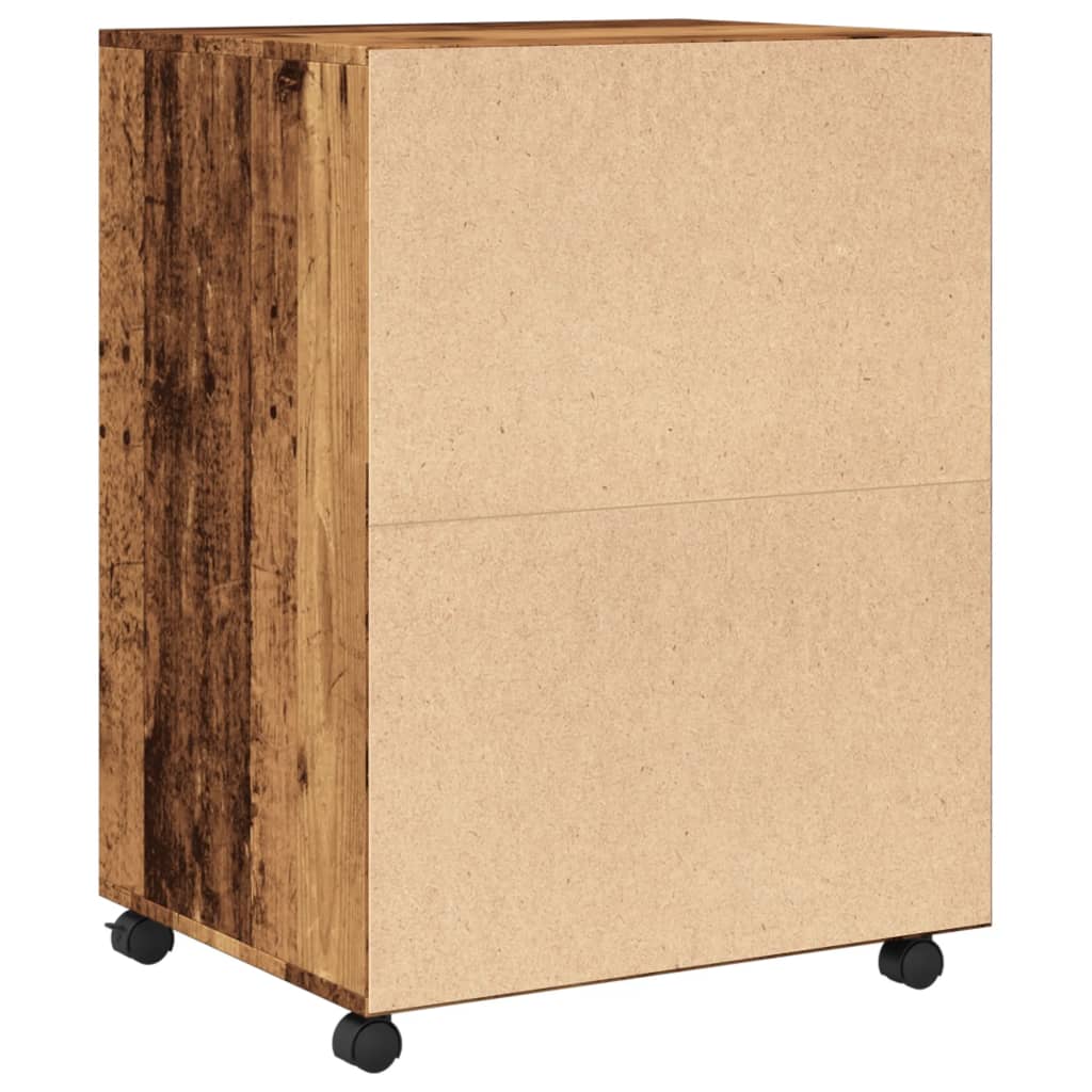 vidaXL Dulap cu roți, lemn vechi, 60x48x81 cm, lemn prelucrat vidaXL Dulap cu roți, lemn vechi, 60x48x81 cm, lemn prelucrat