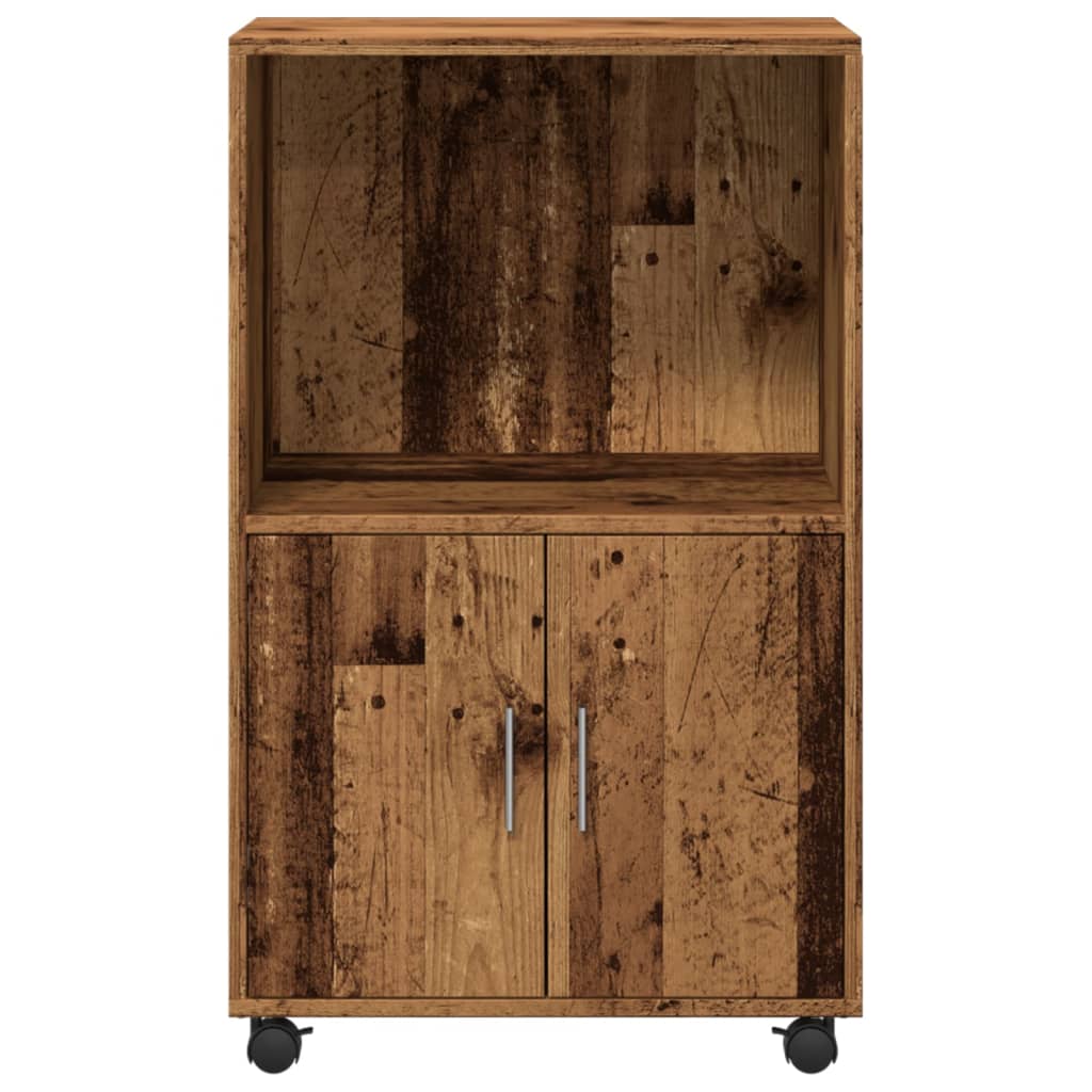 vidaXL Dulap cu roți, lemn vechi, 55x40x91 cm, lemn prelucrat vidaXL Dulap cu roți, lemn vechi, 55x40x91 cm, lemn prelucrat