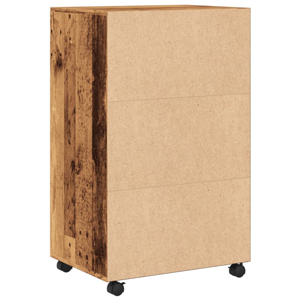 vidaXL Dulap cu roți, lemn vechi, 55x40x91 cm, lemn prelucrat vidaXL Dulap cu roți, lemn vechi, 55x40x91 cm, lemn prelucrat