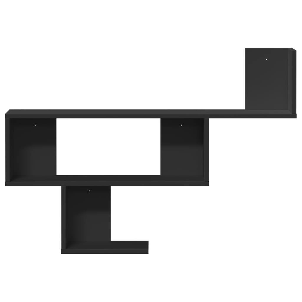 vidaXL Raft de perete, negru, 100x15x70 cm, lemn prelucrat vidaXL Raft de perete, negru, 100x15x70 cm, lemn prelucrat