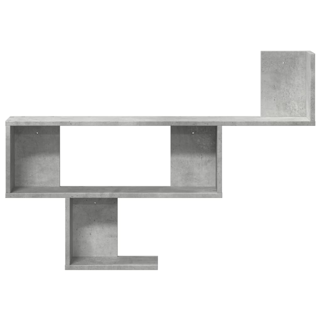 vidaXL Raft de perete, gri beton, 100x15x70 cm, lemn prelucrat
