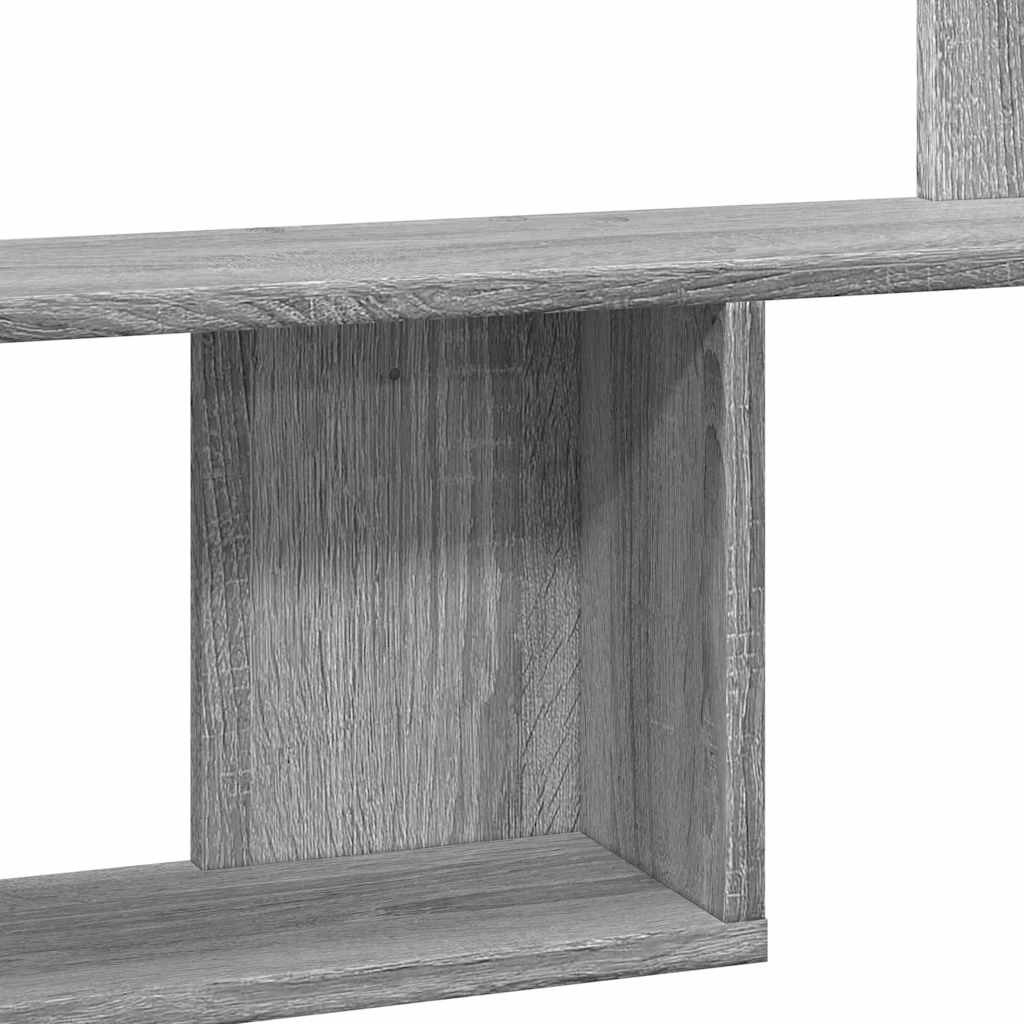 vidaXL Raft de perete, gri sonoma, 100x15x70 cm, lemn prelucrat