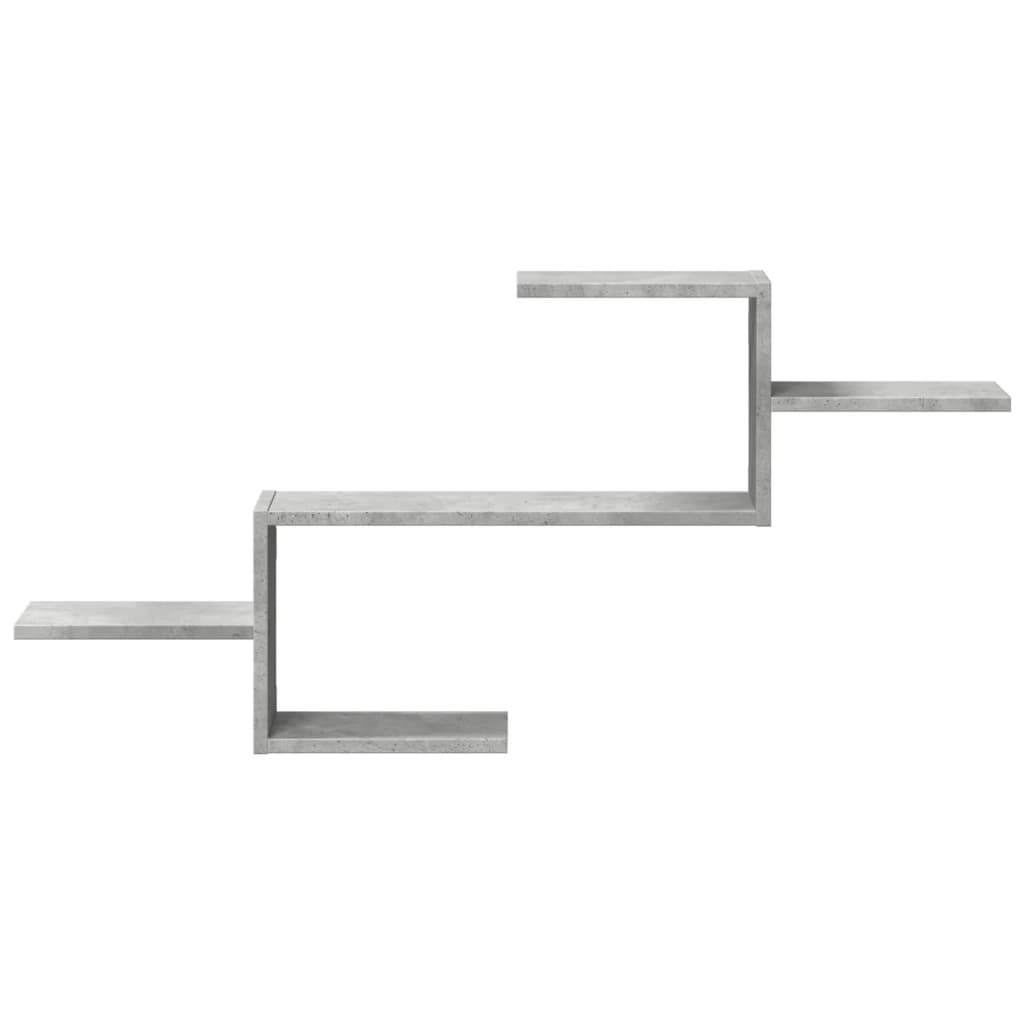 vidaXL Raft de perete, gri beton, 104x15x49 cm , lemn prelucrat