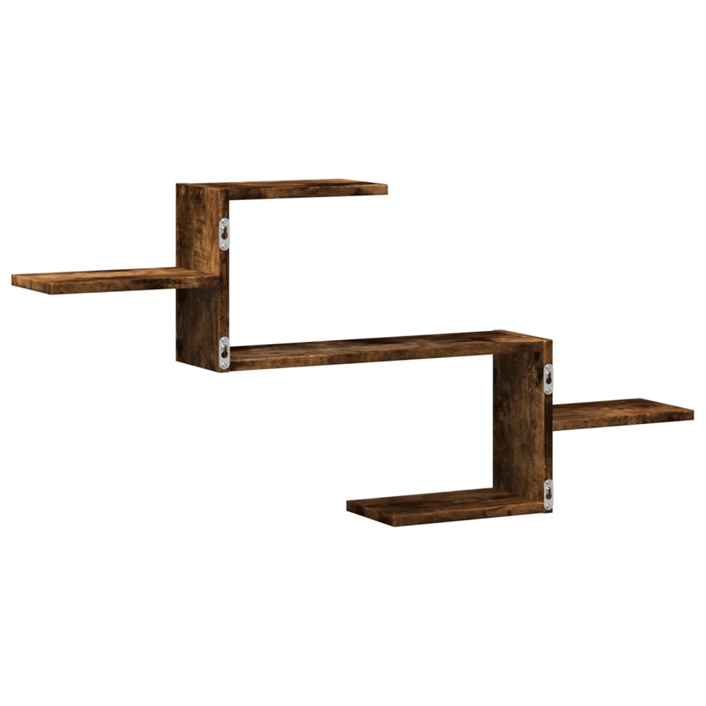 vidaXL Raft de perete, stejar fumuriu, 104x15x49 cm, lemn prelucrat vidaXL Raft de perete, stejar fumuriu, 104x15x49 cm, lemn prelucrat