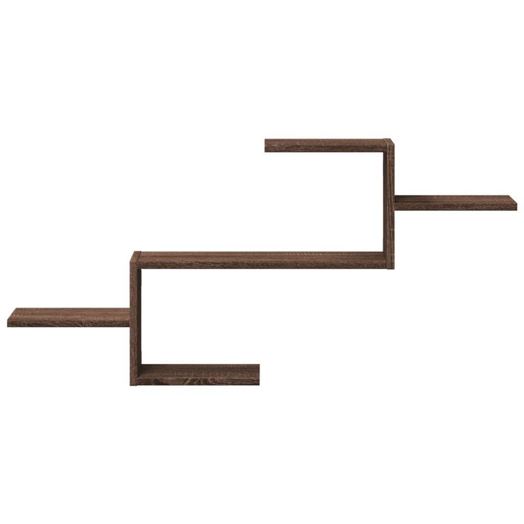 vidaXL Raft de perete, stejar maro, 104x15x49 cm, lemn prelucrat vidaXL Raft de perete, stejar maro, 104x15x49 cm, lemn prelucrat