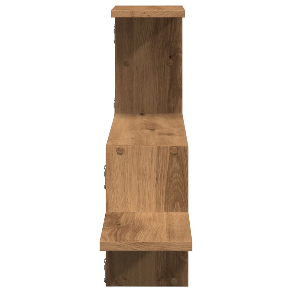 vidaXL Raft de perete, lemn artizanal, 104x15x49 cm, lemn prelucrat vidaXL Raft de perete, lemn artizanal, 104x15x49 cm, lemn prelucrat