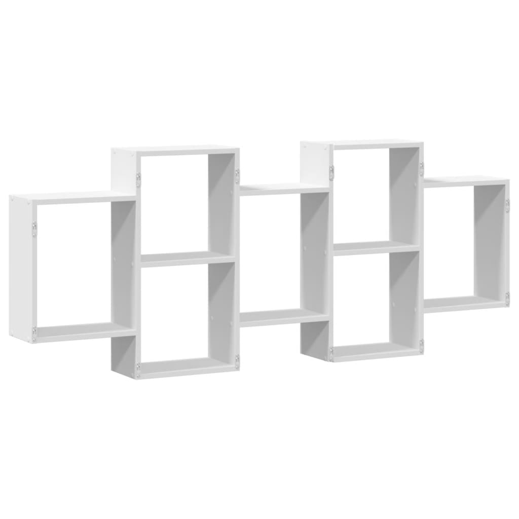 vidaXL Raft de perete, alb, 159x18x65 cm, lemn prelucrat