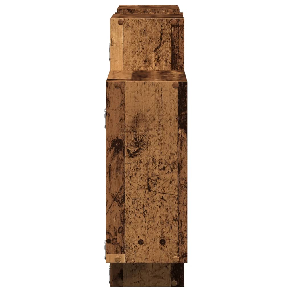 vidaXL Raft de perete, lemn vechi, 159x18x65 cm, lemn prelucrat vidaXL Raft de perete, lemn vechi, 159x18x65 cm, lemn prelucrat