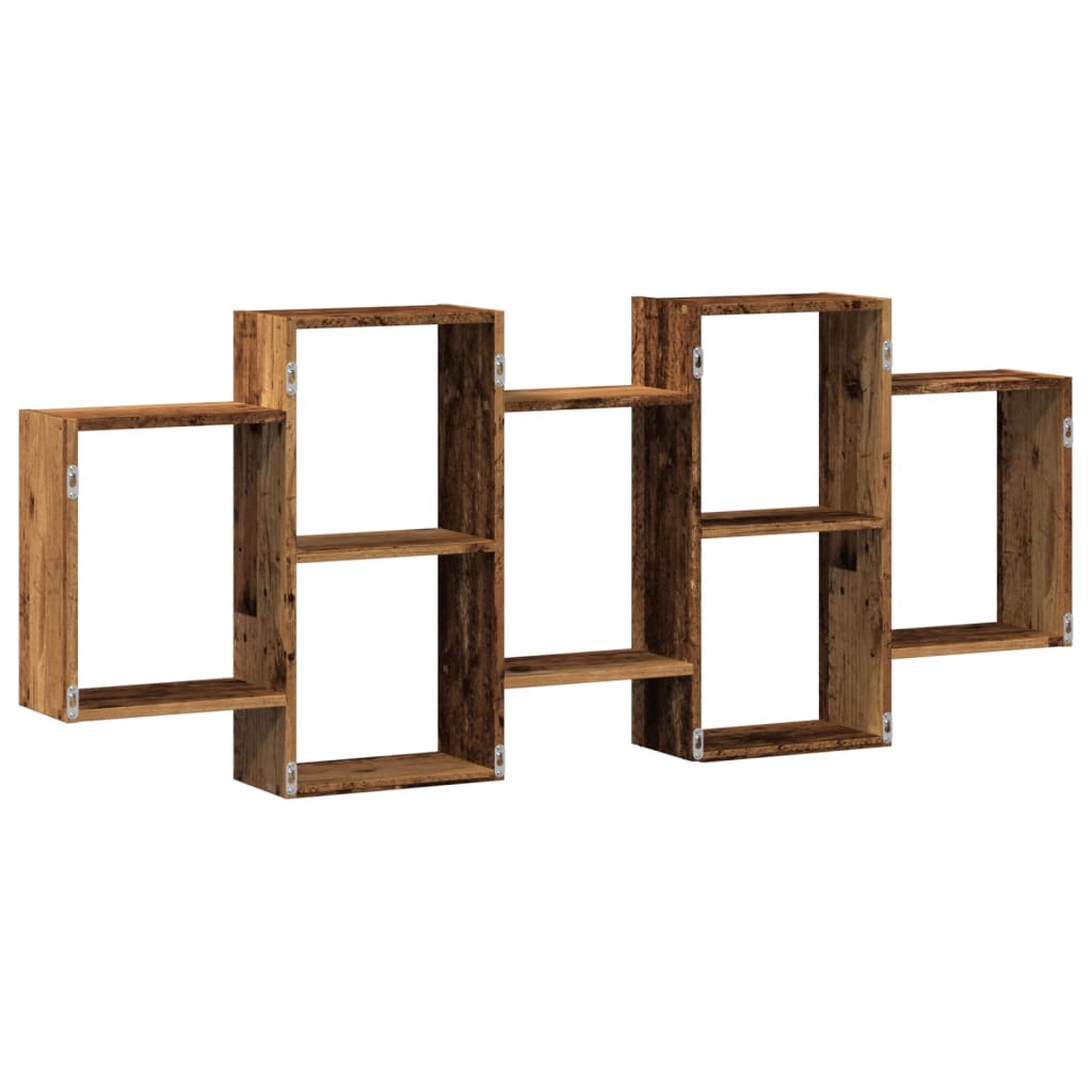 vidaXL Raft de perete, lemn vechi, 159x18x65 cm, lemn prelucrat vidaXL Raft de perete, lemn vechi, 159x18x65 cm, lemn prelucrat