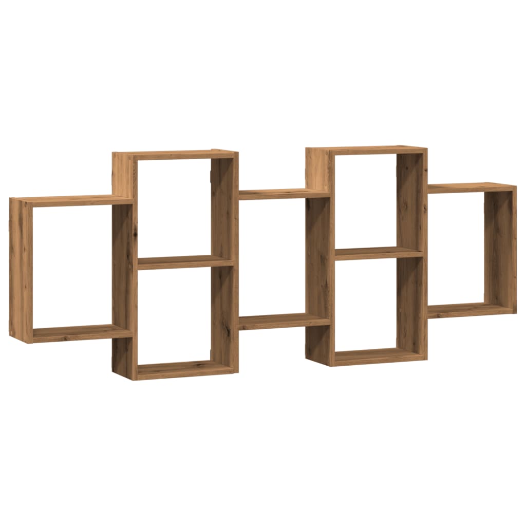 vidaXL Raft de perete, lemn artizanal, 159x18x65 cm, lemn prelucrat vidaXL Raft de perete, lemn artizanal, 159x18x65 cm, lemn prelucrat