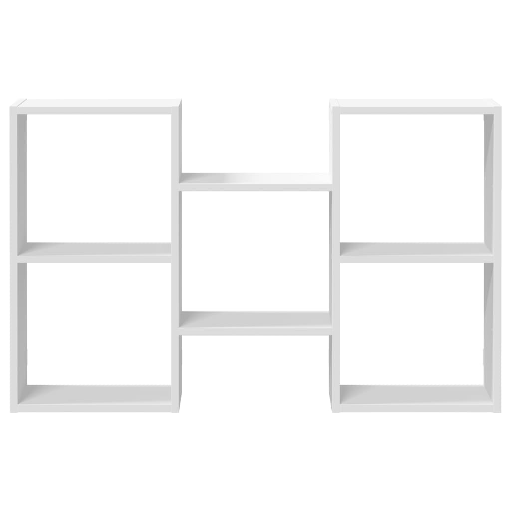 vidaXL Raft de perete, alb, 96x18x60 cm, lemn prelucrat