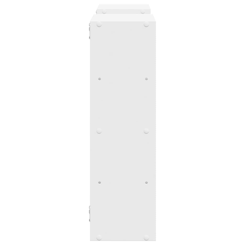 vidaXL Raft de perete, alb, 96x18x60 cm, lemn prelucrat