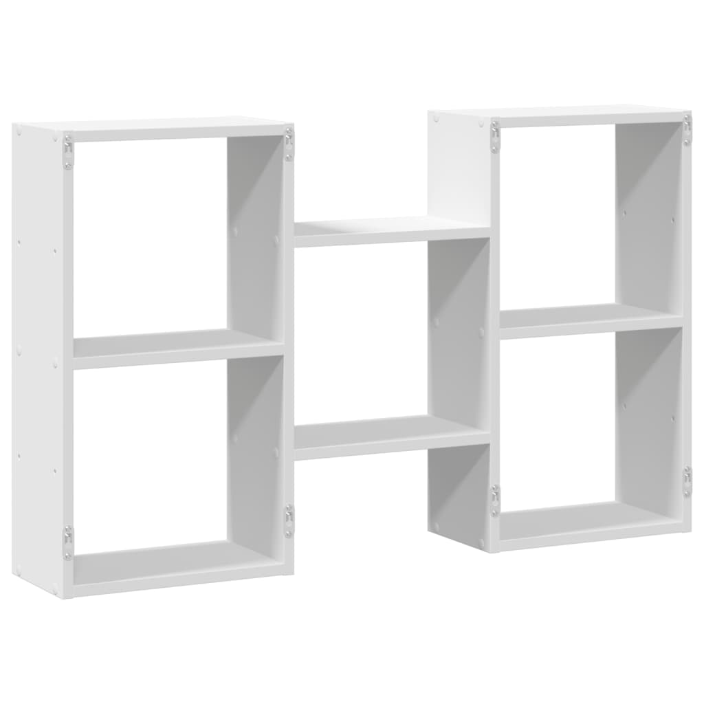 vidaXL Raft de perete, alb, 96x18x60 cm, lemn prelucrat