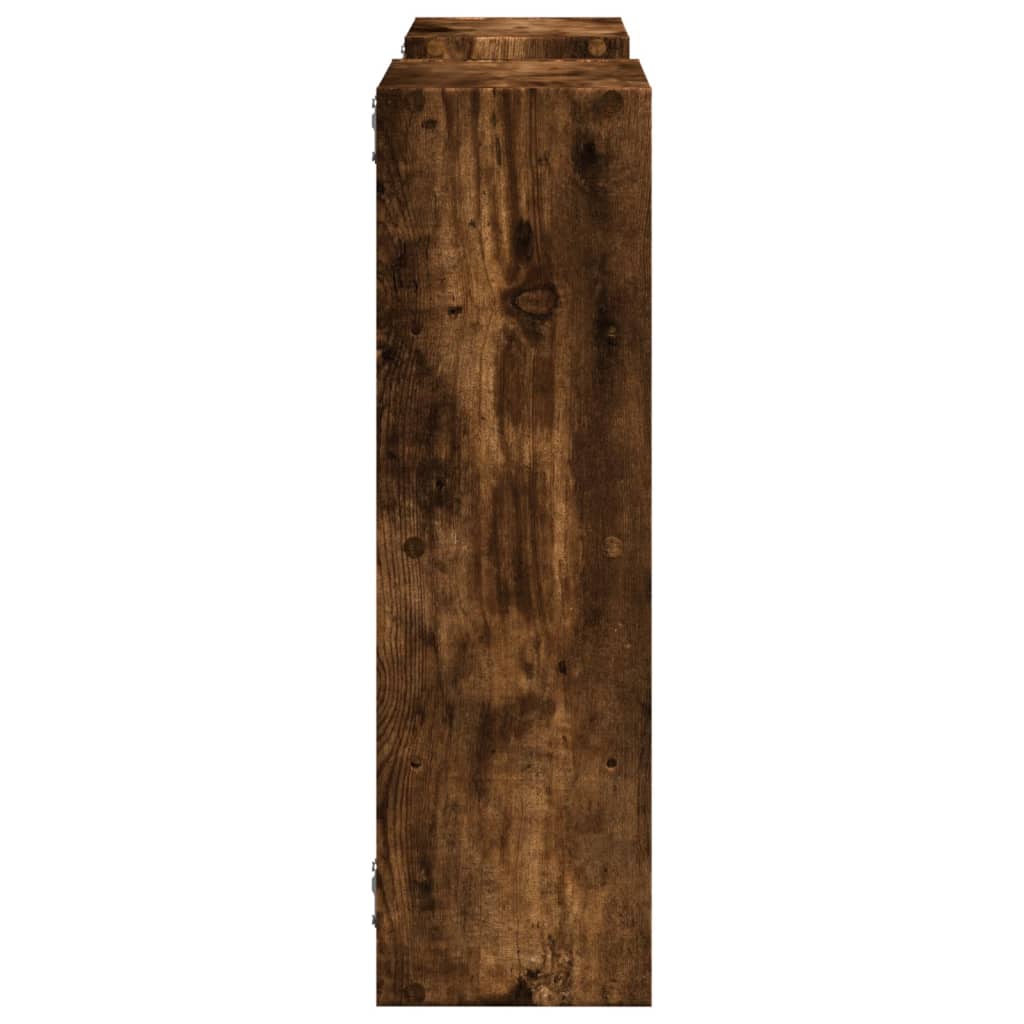 vidaXL Raft de perete, stejar fumuriu, 96x18x60 cm, lemn prelucrat vidaXL Raft de perete, stejar fumuriu, 96x18x60 cm, lemn prelucrat