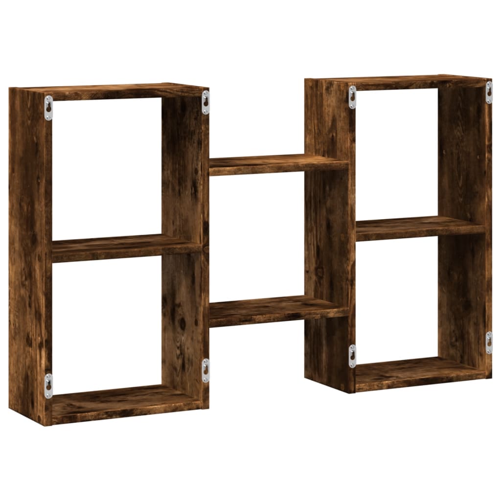 vidaXL Raft de perete, stejar fumuriu, 96x18x60 cm, lemn prelucrat vidaXL Raft de perete, stejar fumuriu, 96x18x60 cm, lemn prelucrat
