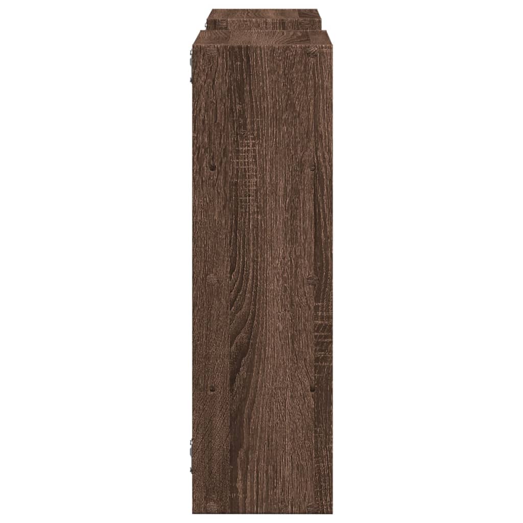 vidaXL Raft de perete, stejar maro, 96x18x60 cm, lemn compozit