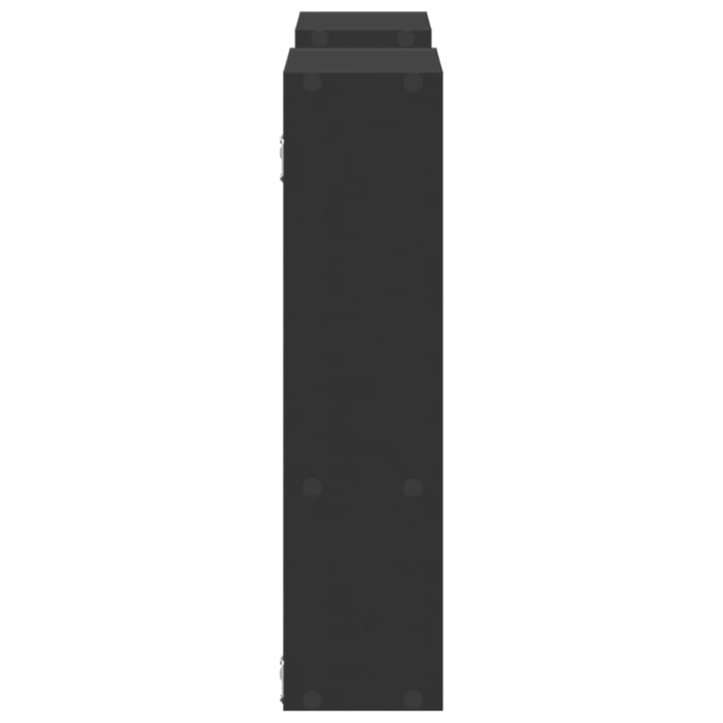 vidaXL Raft de perete, negru, 99x15x60 cm, lemn prelucrat vidaXL Raft de perete, negru, 99x15x60 cm, lemn prelucrat
