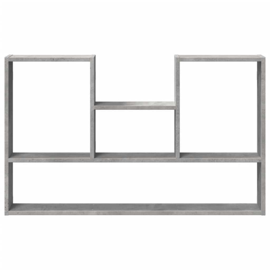 vidaXL Raft de perete, gri beton, 99x15x60 cm, lemn prelucrat