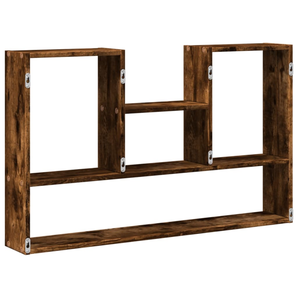 vidaXL Raft de perete, stejar fumuriu, 99x15x60 cm, lemn prelucrat vidaXL Raft de perete, stejar fumuriu, 99x15x60 cm, lemn prelucrat