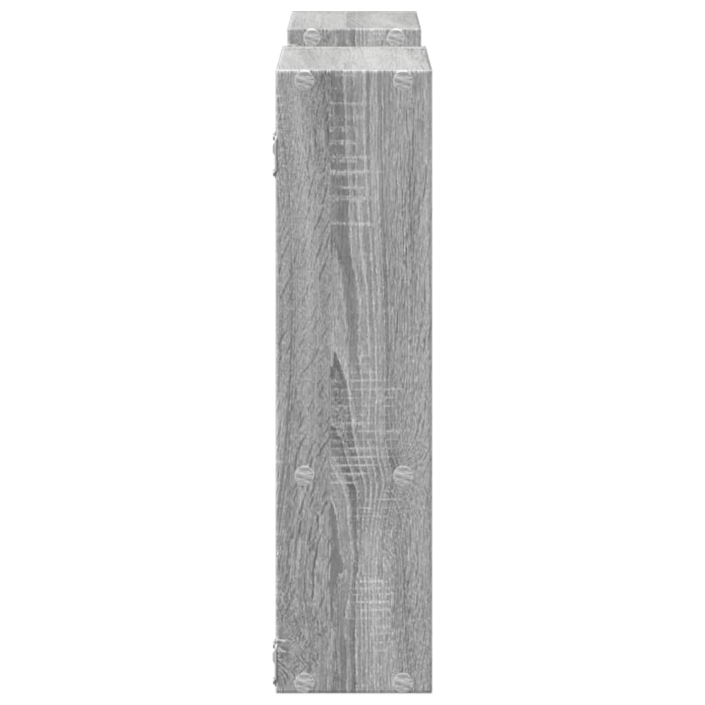 vidaXL Raft de perete, gri sonoma, 99x15x60 cm, lemn prelucrat vidaXL Raft de perete, gri sonoma, 99x15x60 cm, lemn prelucrat