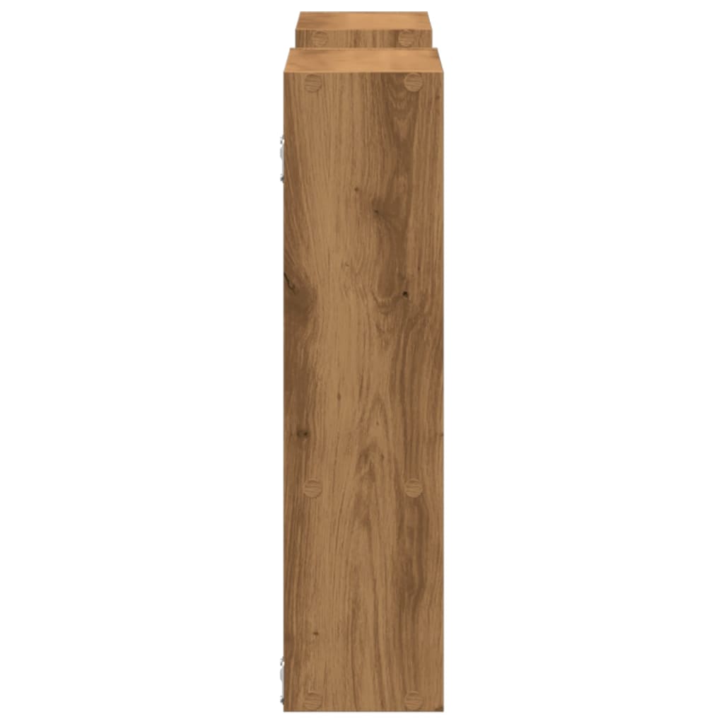 vidaXL Raft de perete, lemn artizanal, 99x15x60 cm, lemn prelucrat vidaXL Raft de perete, lemn artizanal, 99x15x60 cm, lemn prelucrat