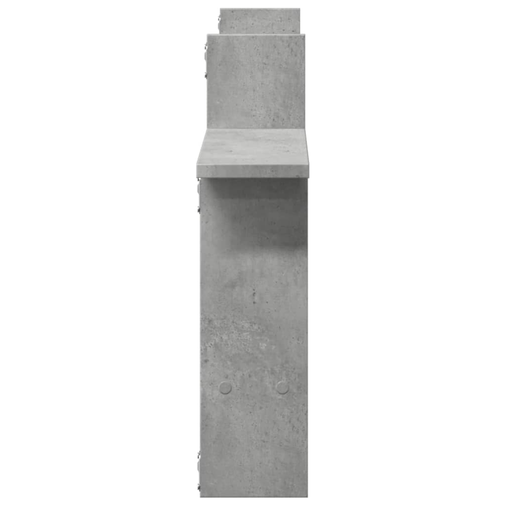 vidaXL Rafturi perete, 2 buc., gri beton, 50x12x50 cm, lemn prelucrat vidaXL Rafturi perete, 2 buc., gri beton, 50x12x50 cm, lemn prelucrat