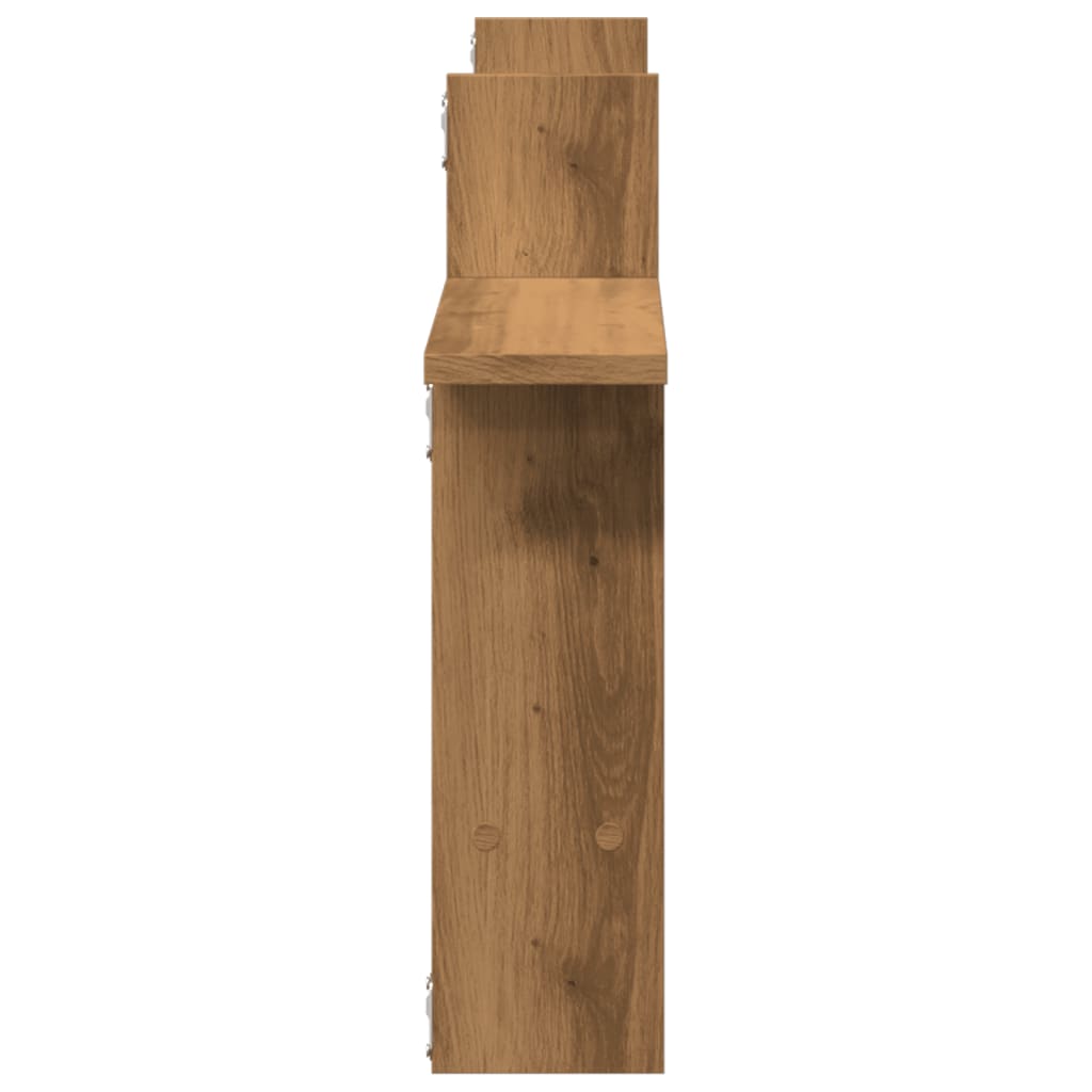 vidaXL Rafturi perete 2buc. stejar artizanal 50x12x50cm lemn prelucrat vidaXL Rafturi perete 2buc. stejar artizanal 50x12x50cm lemn prelucrat