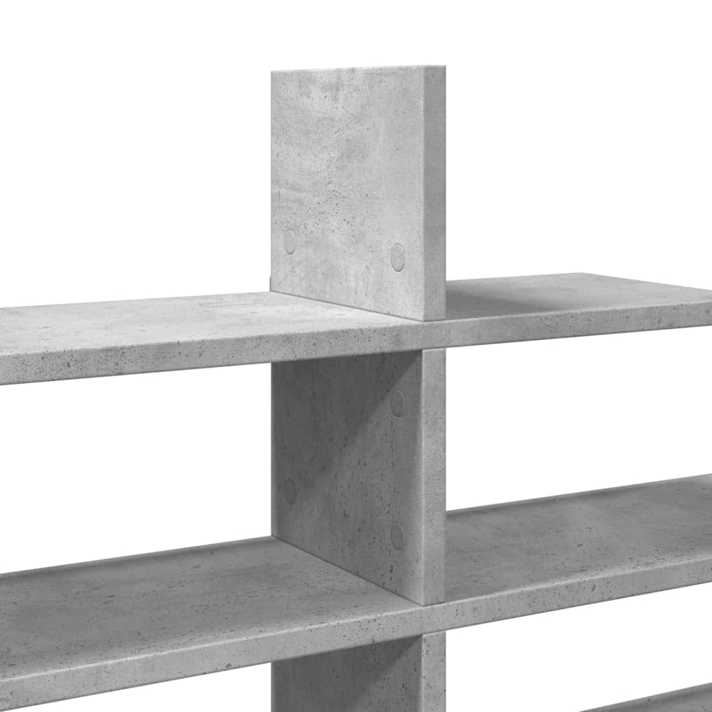 vidaXL Raft de perete, gri beton, 124,5x18x60,5 cm, lemn prelucrat